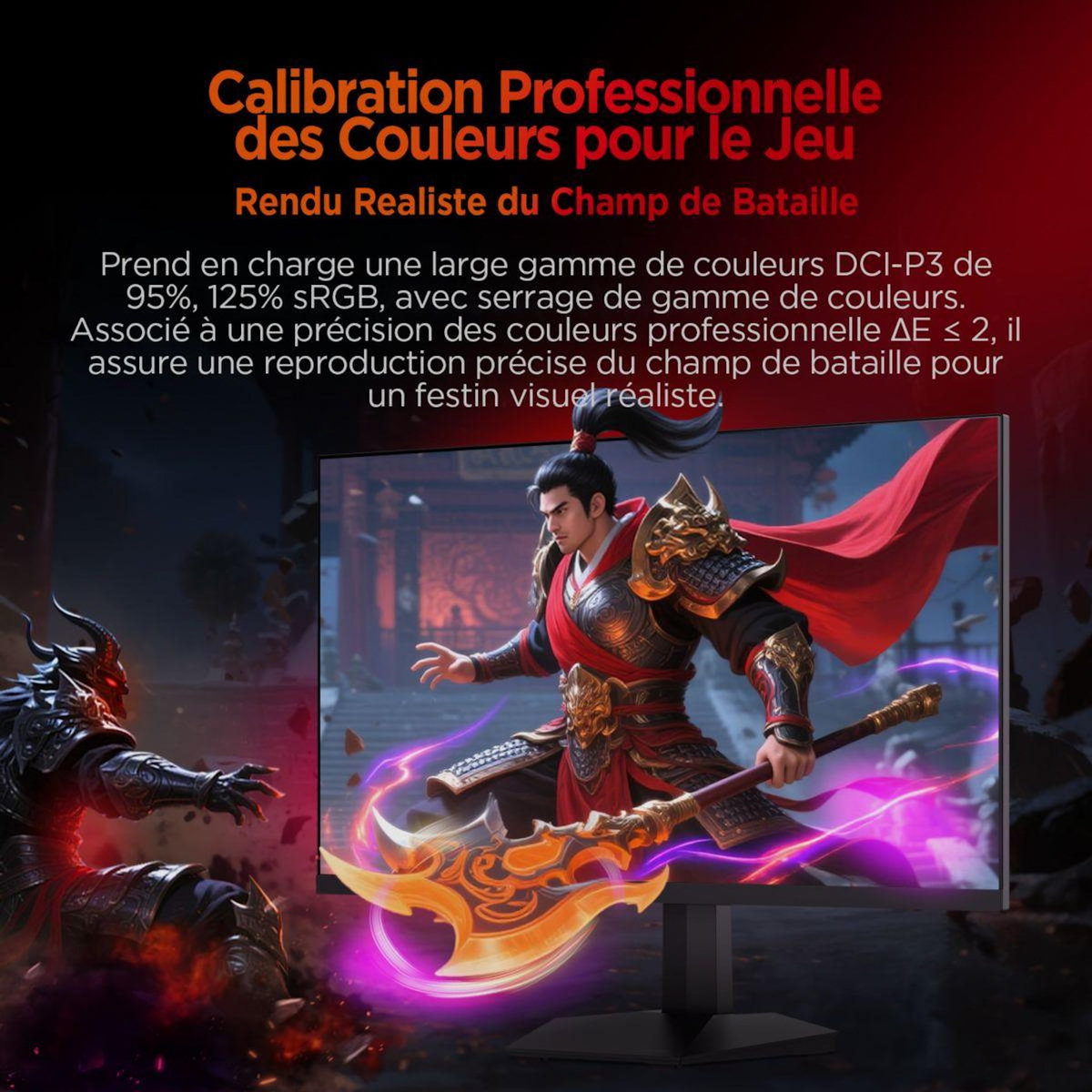 HKC Ecran PC Gamer G27H3D 27  Full HD 240Hz Fast IPS HDR 400