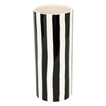 ATMOSPHERA Vase Rayé en Dolomite  Edric  30cm Noir