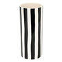 Voir la diapositive 1 : ATMOSPHERA Vase Rayé en Dolomite  Edric  30cm Noir