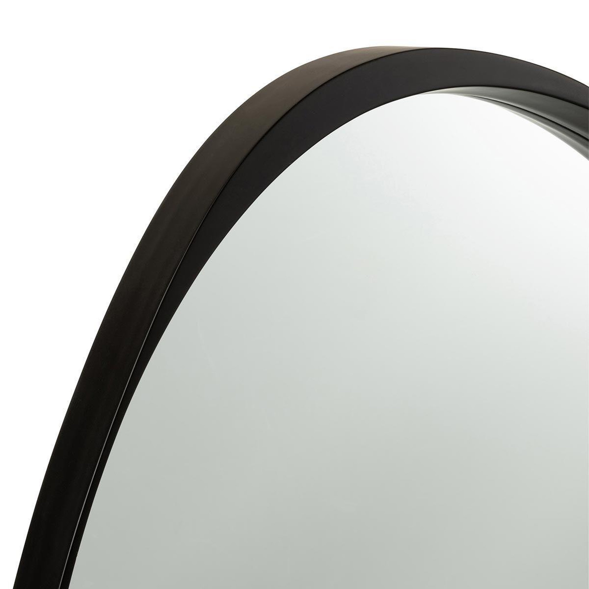 Voir la diapositive 2 : J-LINE Miroir mural en verre design  giles  77cm noir