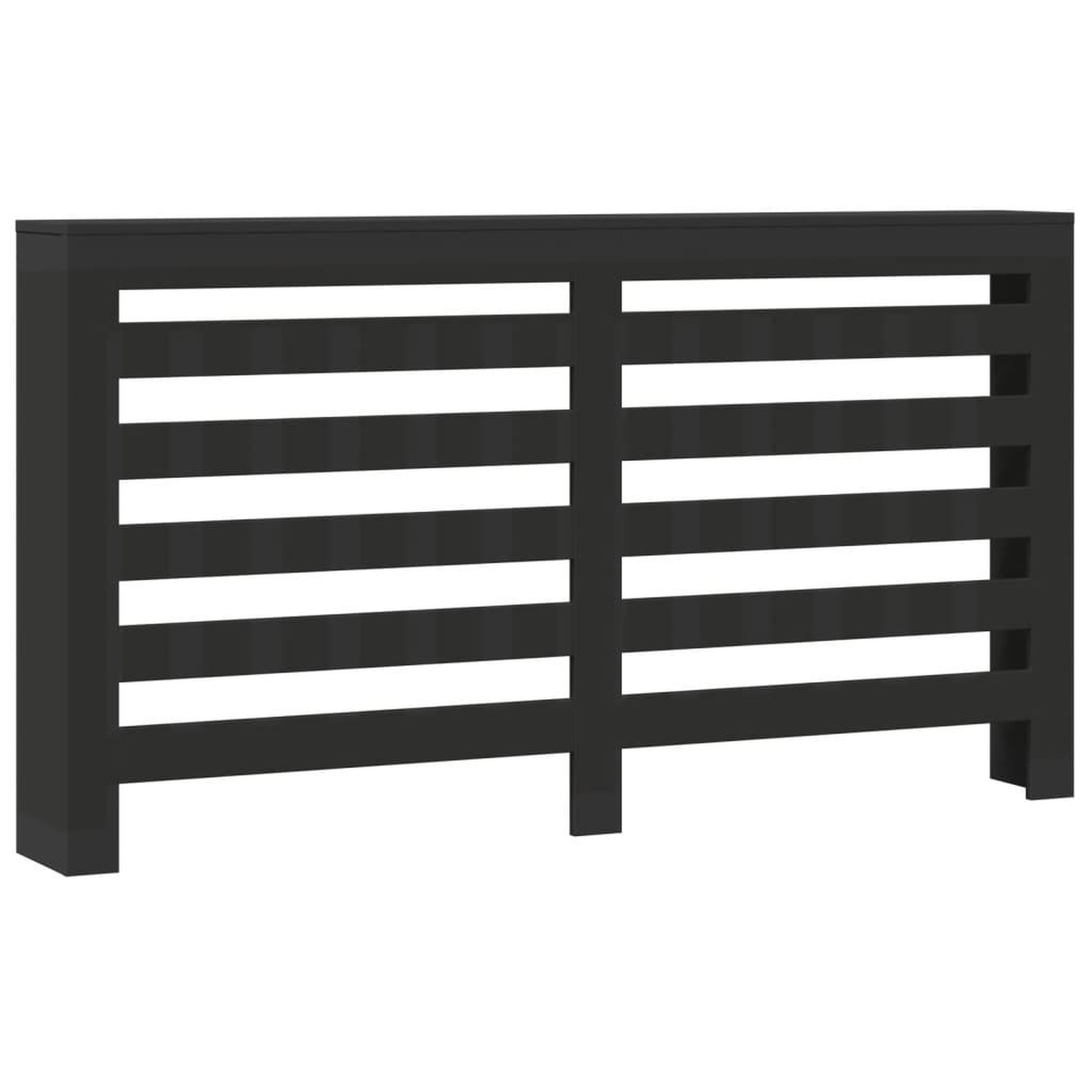 Voir la diapositive 2 : VIDAXL Cache-radiateur noir 175x20x82 cm bois d'ingenierie