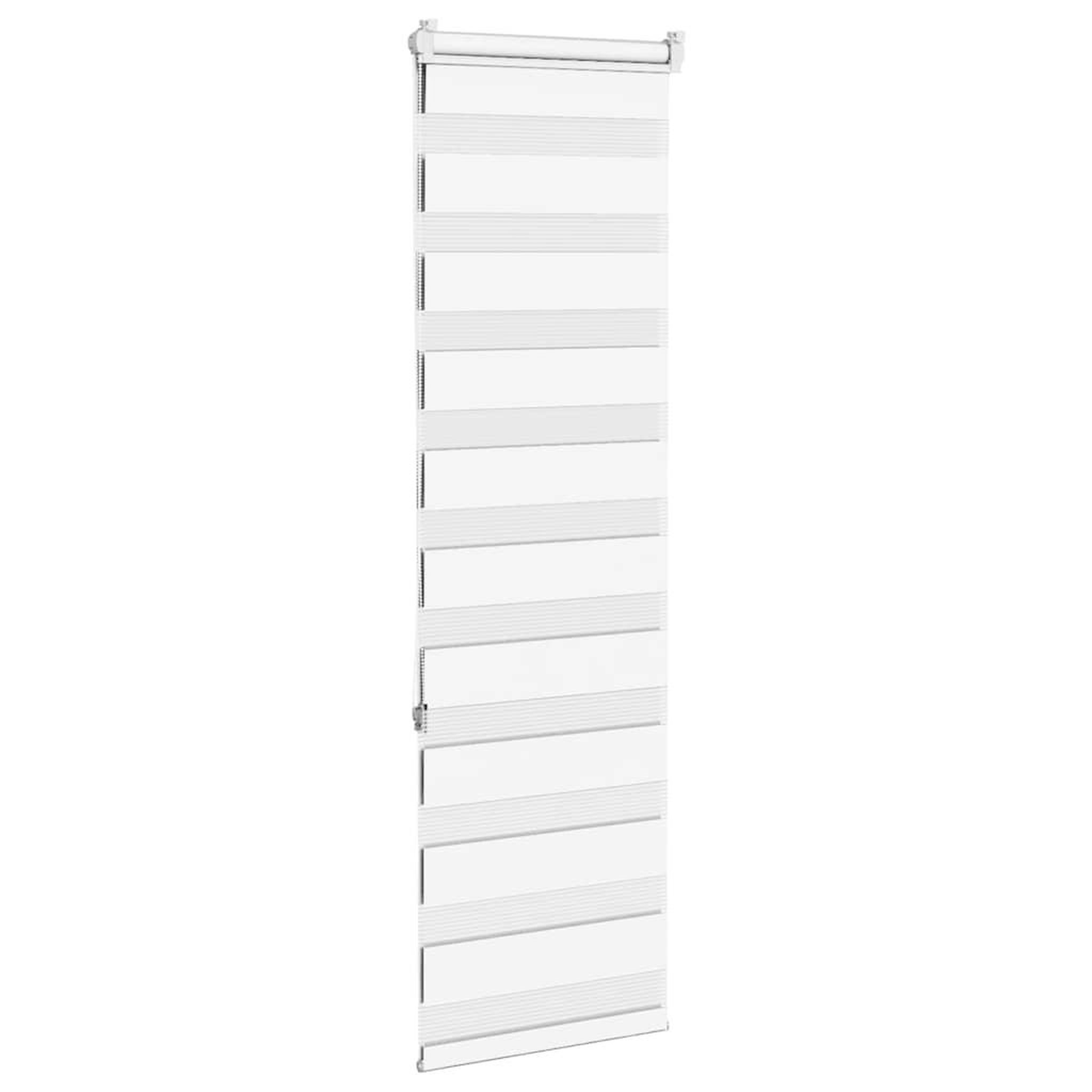 Voir la diapositive 4 : VIDAXL Store zebre blanc 50x150 cm largeur du tissu 45,9 cm polyester