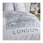 Voir la diapositive 3 : Today Parure de lit - TODAY - JAVA - 2 personnes - 240x220 cm - Coton - Imprimé London - Blanc