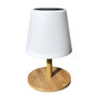 Voir la diapositive 4 : Lumisky Lampe de table solaire WOOD Blanc Bambou H25cm