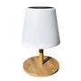 Voir la diapositive 4 : Lumisky Lampe de table solaire STANDY MINI Blanc Bambou H25cm