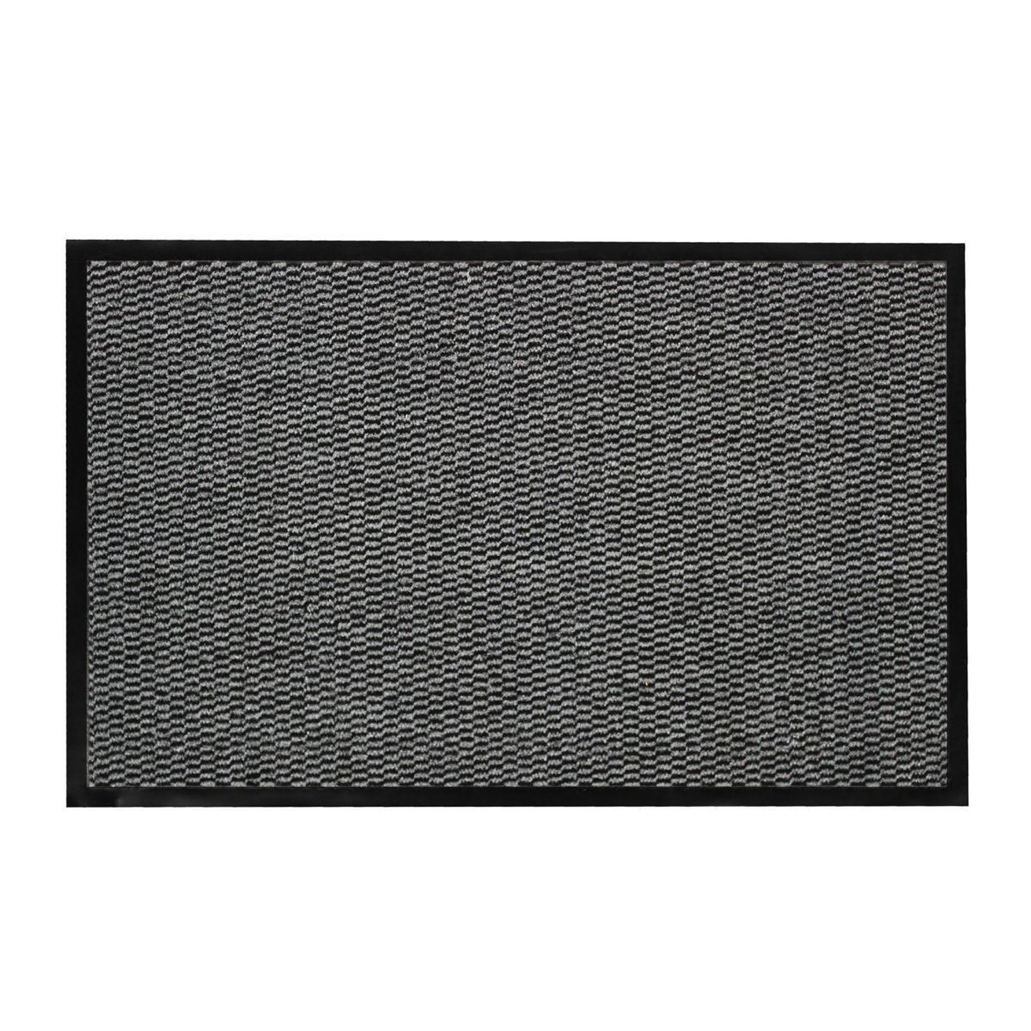 Douceur d'Intérieur Tapis d'Entrée Anti-Poussière  Julius  50x80cm Noir & Gris