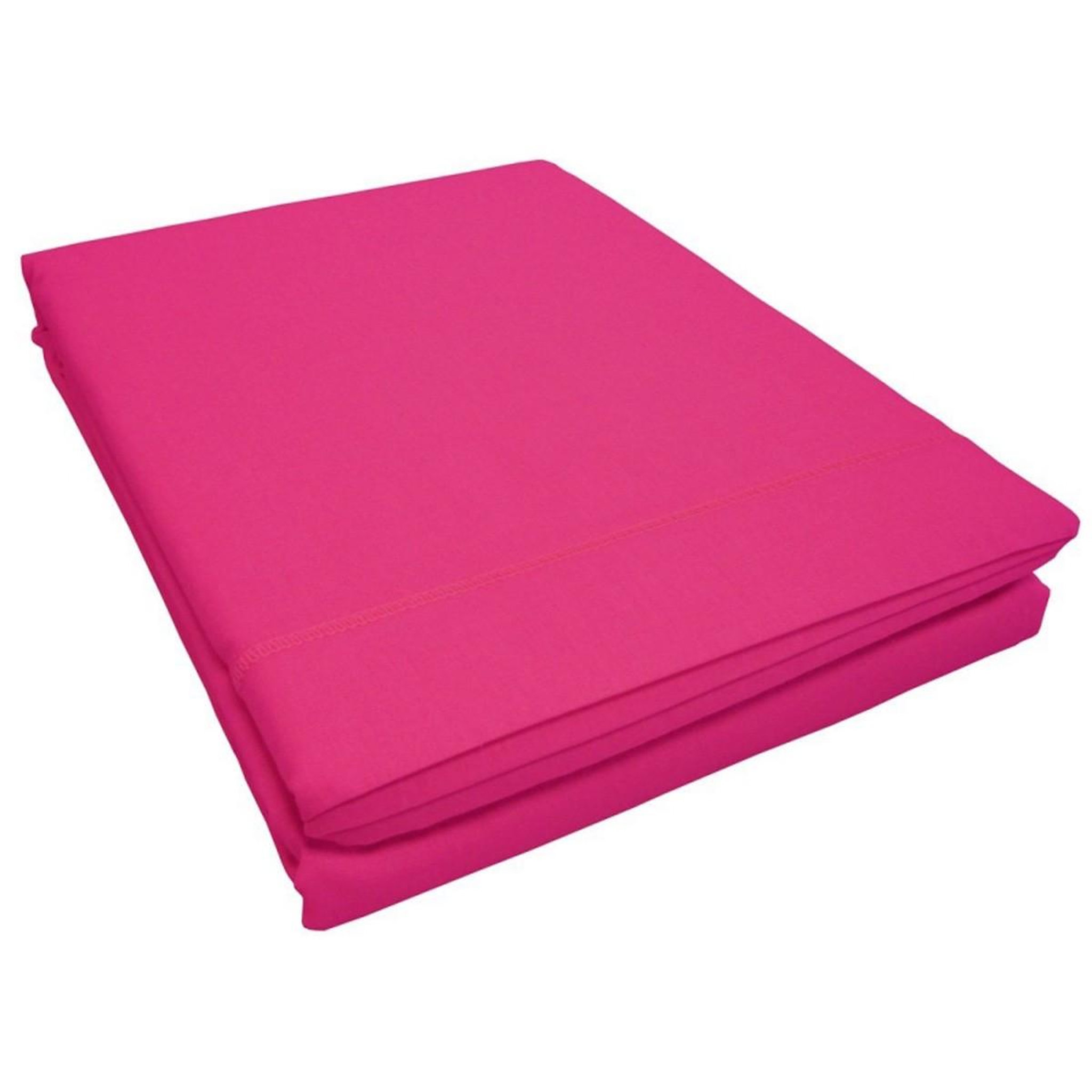 Voir la diapositive 3 : Douceur d'Intérieur Drap plat  lina  180x290cm bois de rose