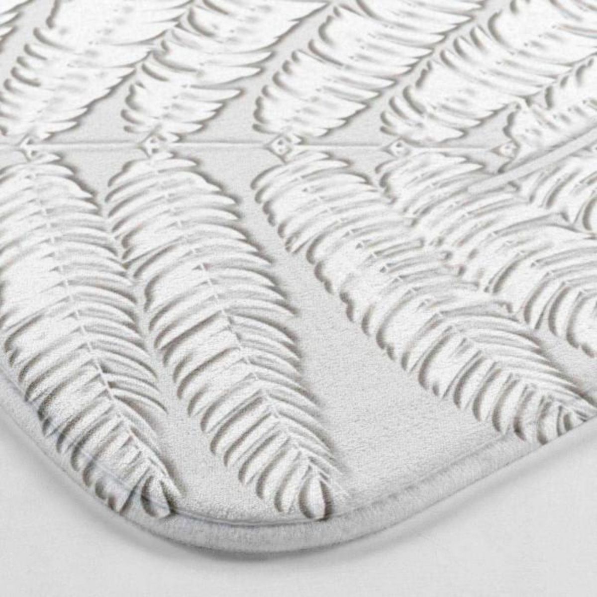 Paris Prix Tapis de Bain Microfibre  Amber  45x75cm Gris