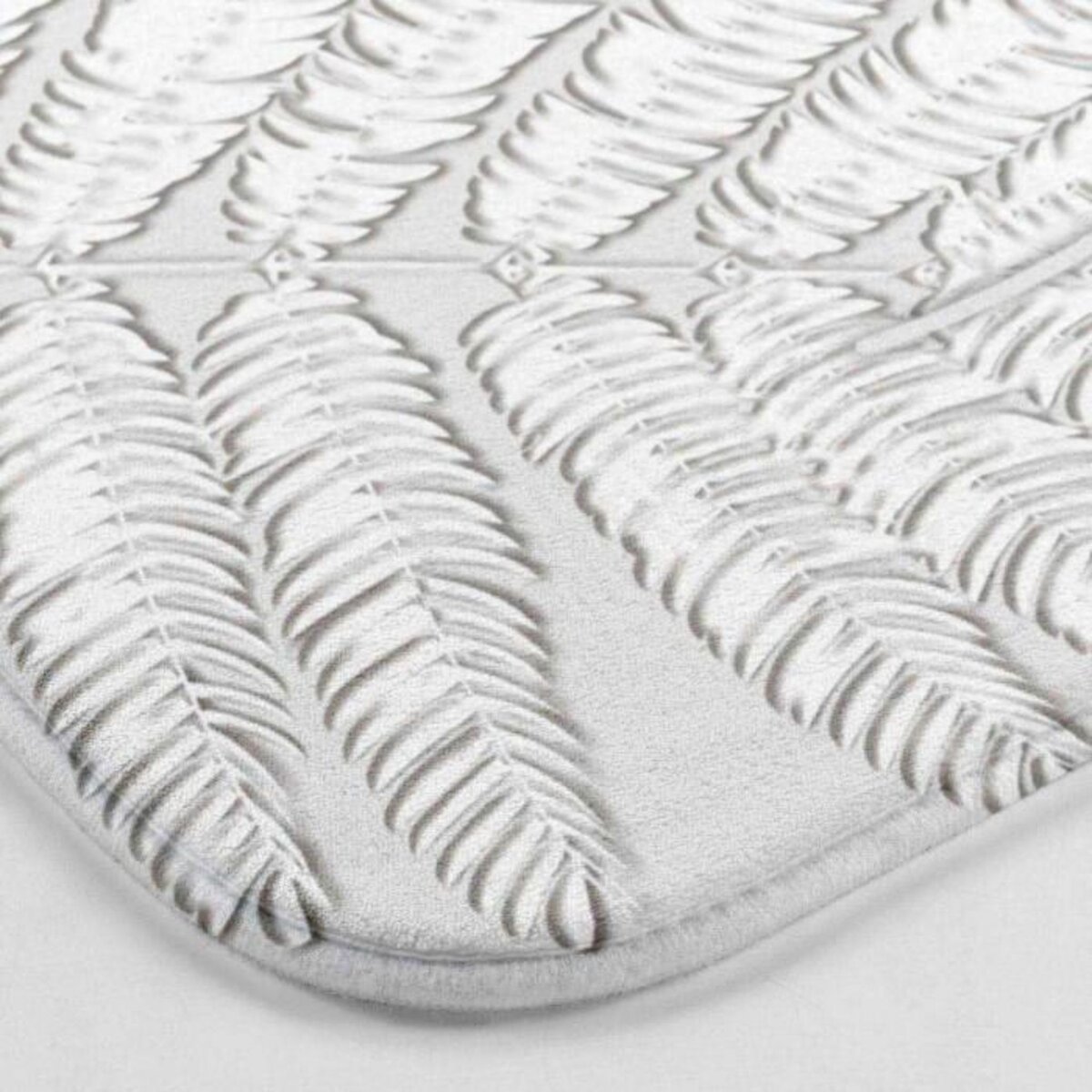 Paris Prix Tapis de Bain Microfibre  Amber  45x75cm Gris