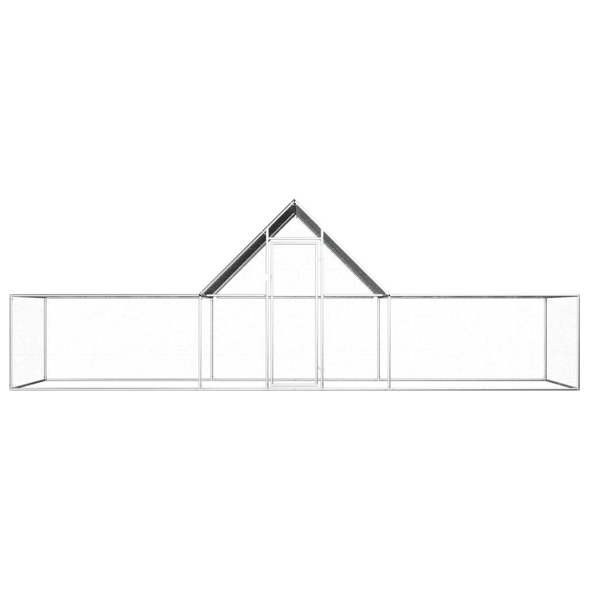 Voir la diapositive 2 : VIDAXL Poulailler 6 x 2 x 2 m Acier galvanise