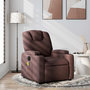 Voir la diapositive 1 : VIDAXL Fauteuil de massage inclinable Marron fonce Tissu