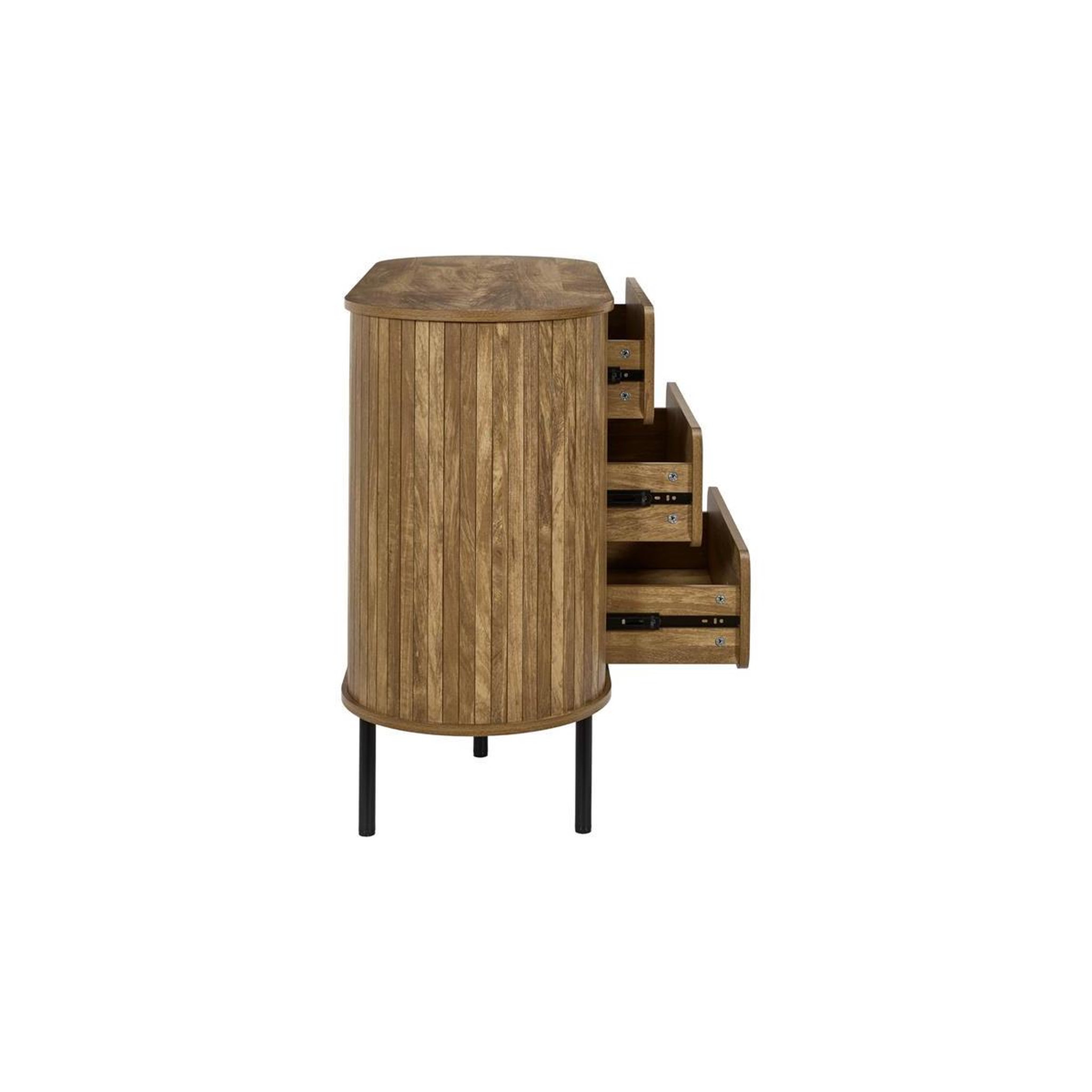 Voir la diapositive 5 : The Home Deco Factory Commode 3 tiroirs  heritage  100cm marron