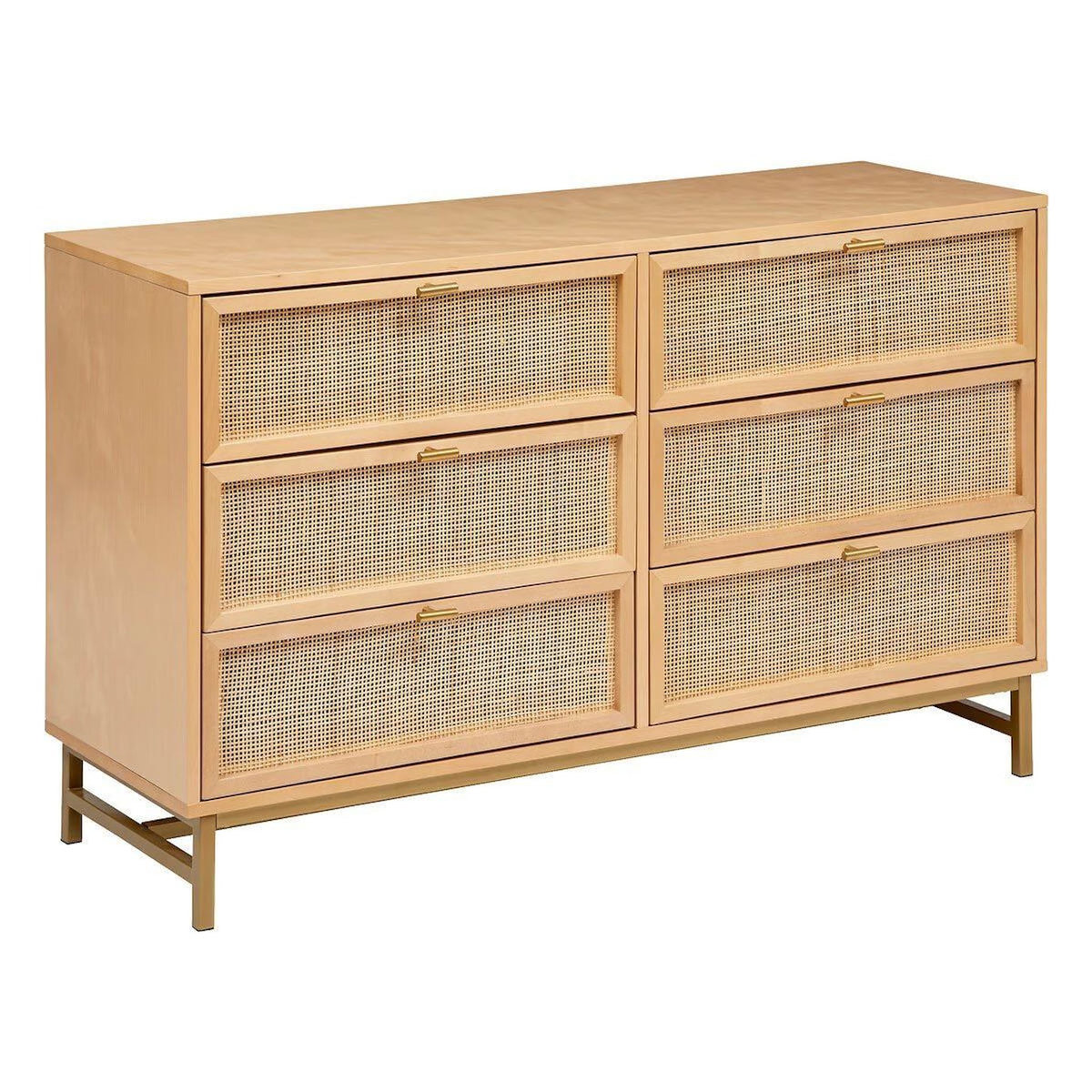 ATMOSPHERA Commode 6 Tiroirs Cannage  Rayo  120cm Naturel