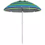 OUTSUNNY Parasol inclinable réglable de plage protection UV40+ Ø178 cm sac transport inclus