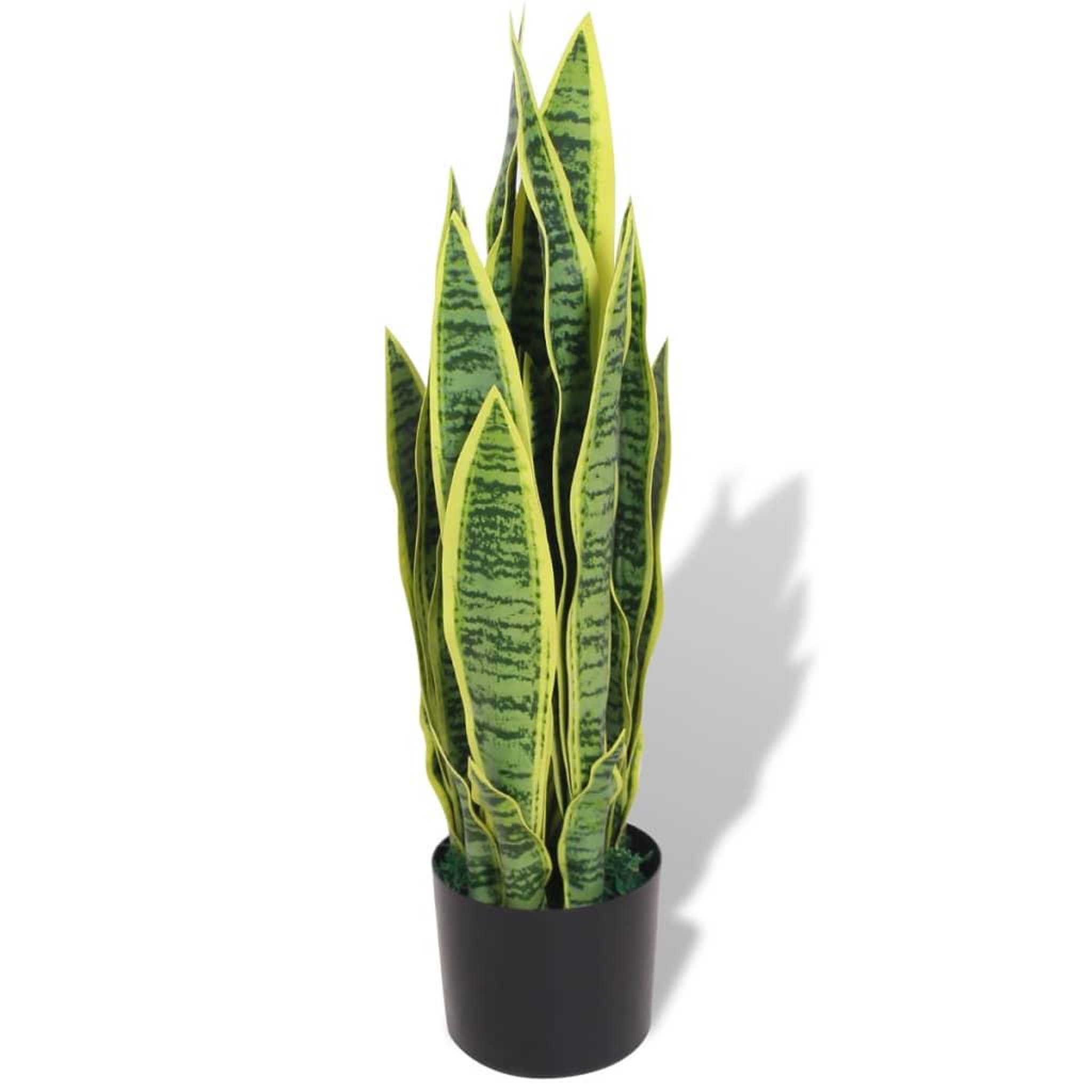Voir la diapositive 1 : VIDAXL Plante artificielle avec pot Sanseviere 65 cm Vert