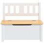 Voir la diapositive 3 : VIDAXL Banc de rangement pour enfants Blanc et beige 60x30x55 cm MDF