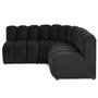 Voir la diapositive 1 : LISA DESIGN Debbie - canapé modulable d'angle réversible 4 places en tissu texturé