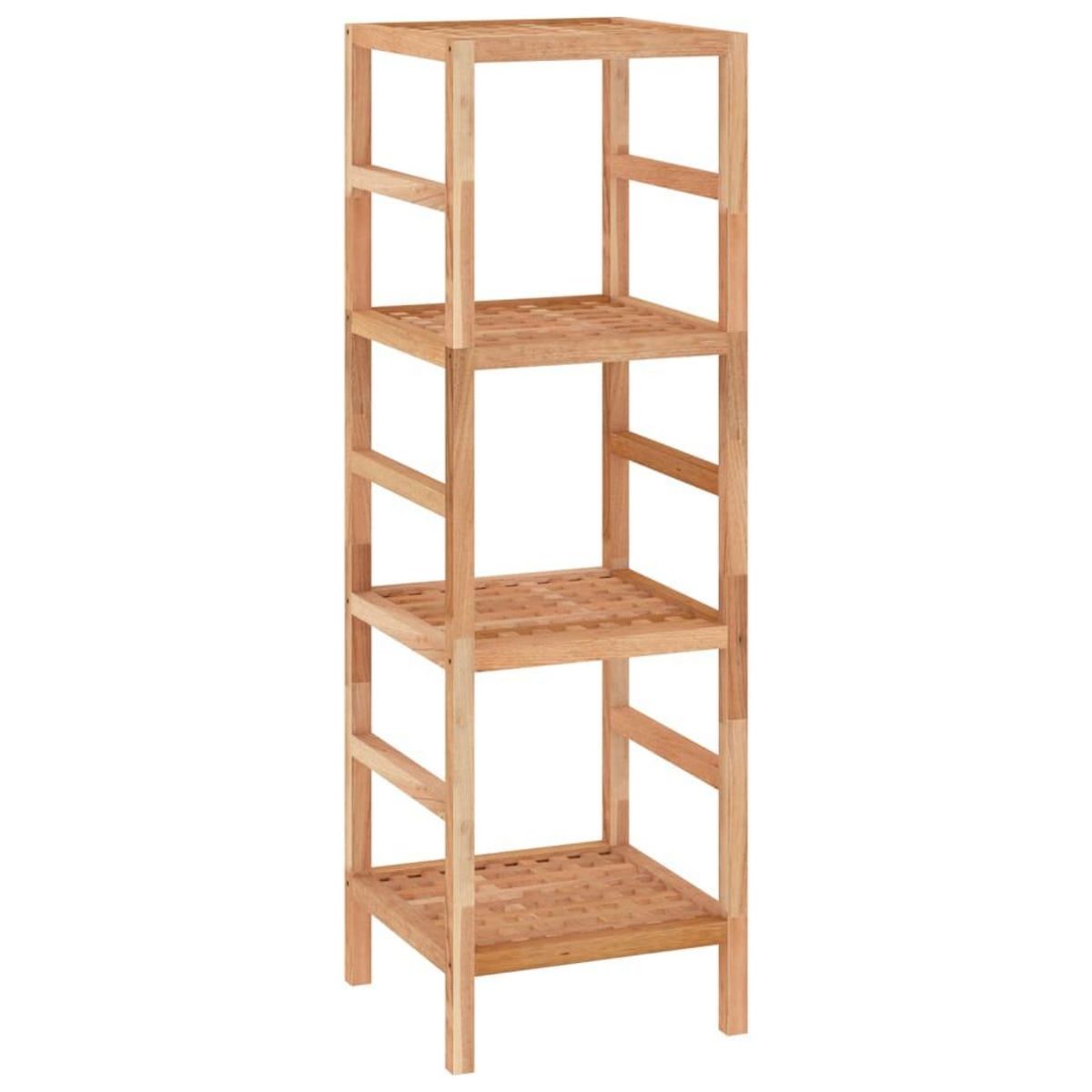 VIDAXL Etagere de salle de bain 35,5x35,5x112,5cm Bois massif de noyer