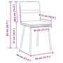 Voir la diapositive 6 : VIDAXL Chaises a manger lot de 6 vert fonce velours