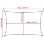 Voir la diapositive 6 : VIDAXL Voile d'ombrage 160 g/m^2 Blanc 3x4 m PEHD