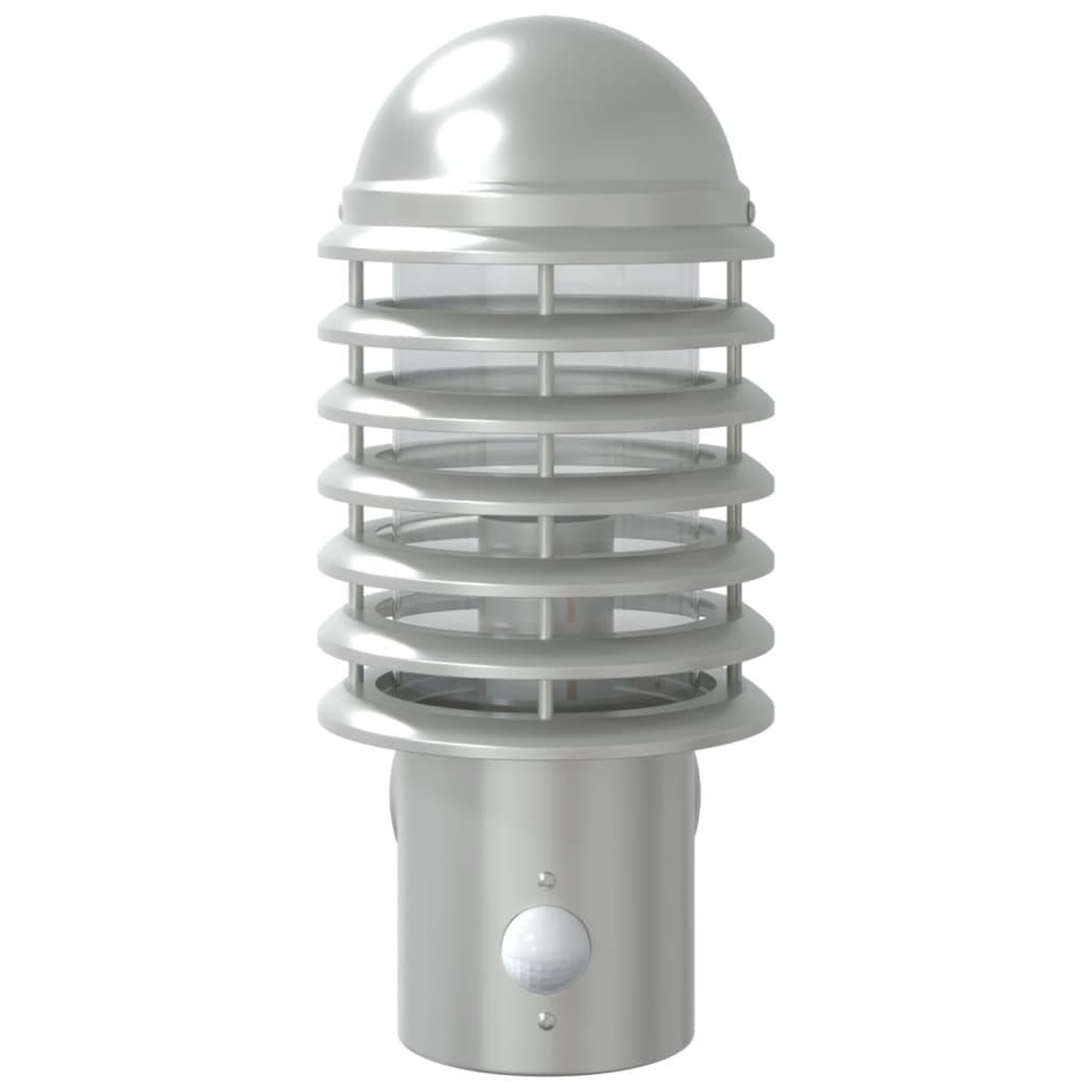 Voir la diapositive 4 : VIDAXL Applique murale d'exterieur et capteur argente acier inoxydable