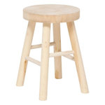 ATMOSPHERA Tabouret d'Appoint en Bois  Nyar  41cm Naturel