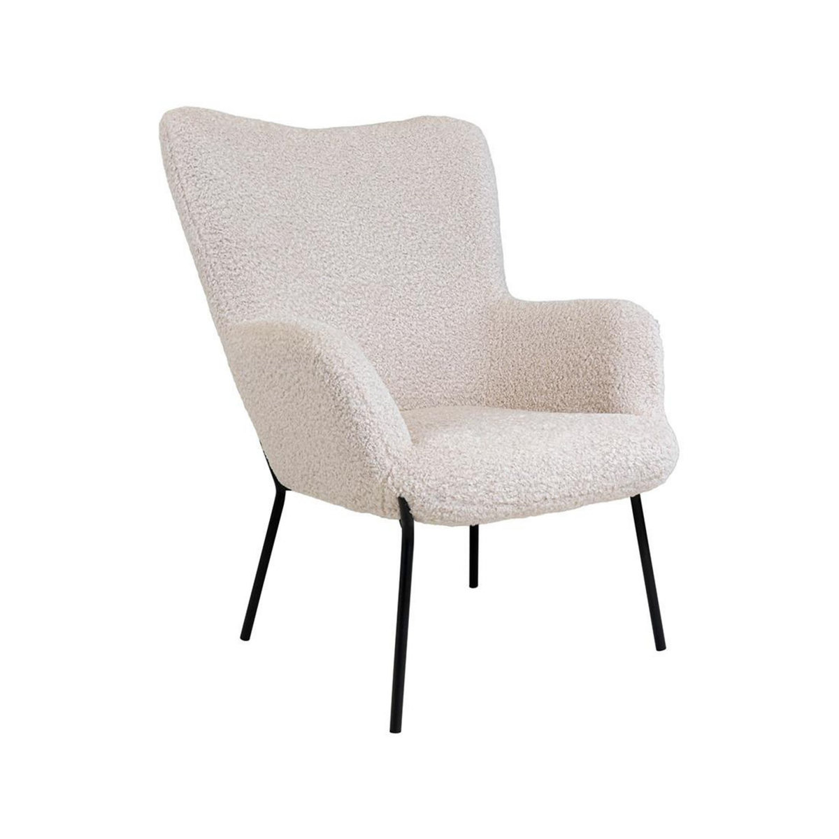 LISA DESIGN Emilio - fauteuil - en tissu bouclette