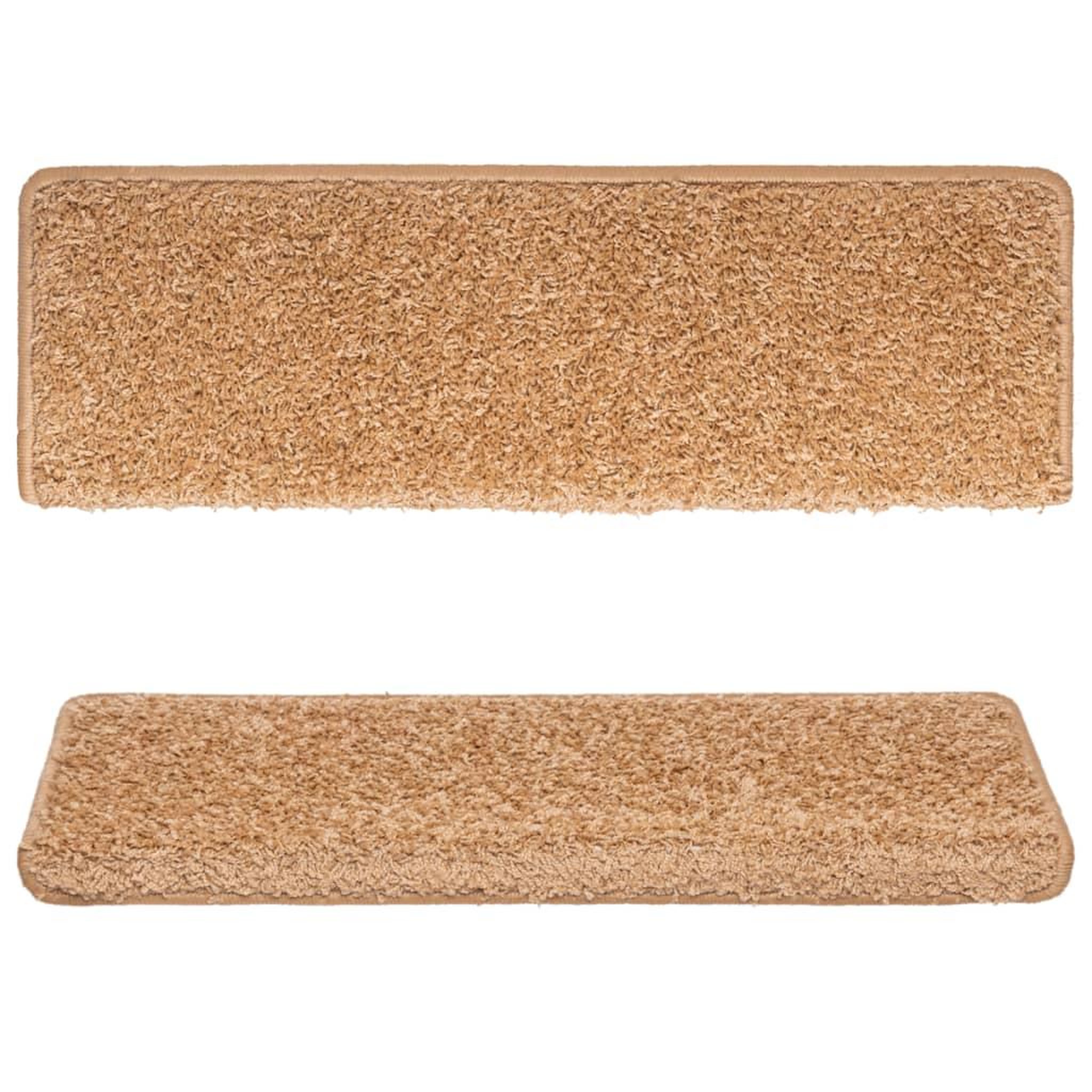Voir la diapositive 4 : VIDAXL Tapis d'escalier 15 pcs 65x21x4 cm Beige