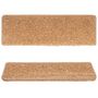 Voir la diapositive 4 : VIDAXL Tapis d'escalier 15 pcs 65x21x4 cm Beige