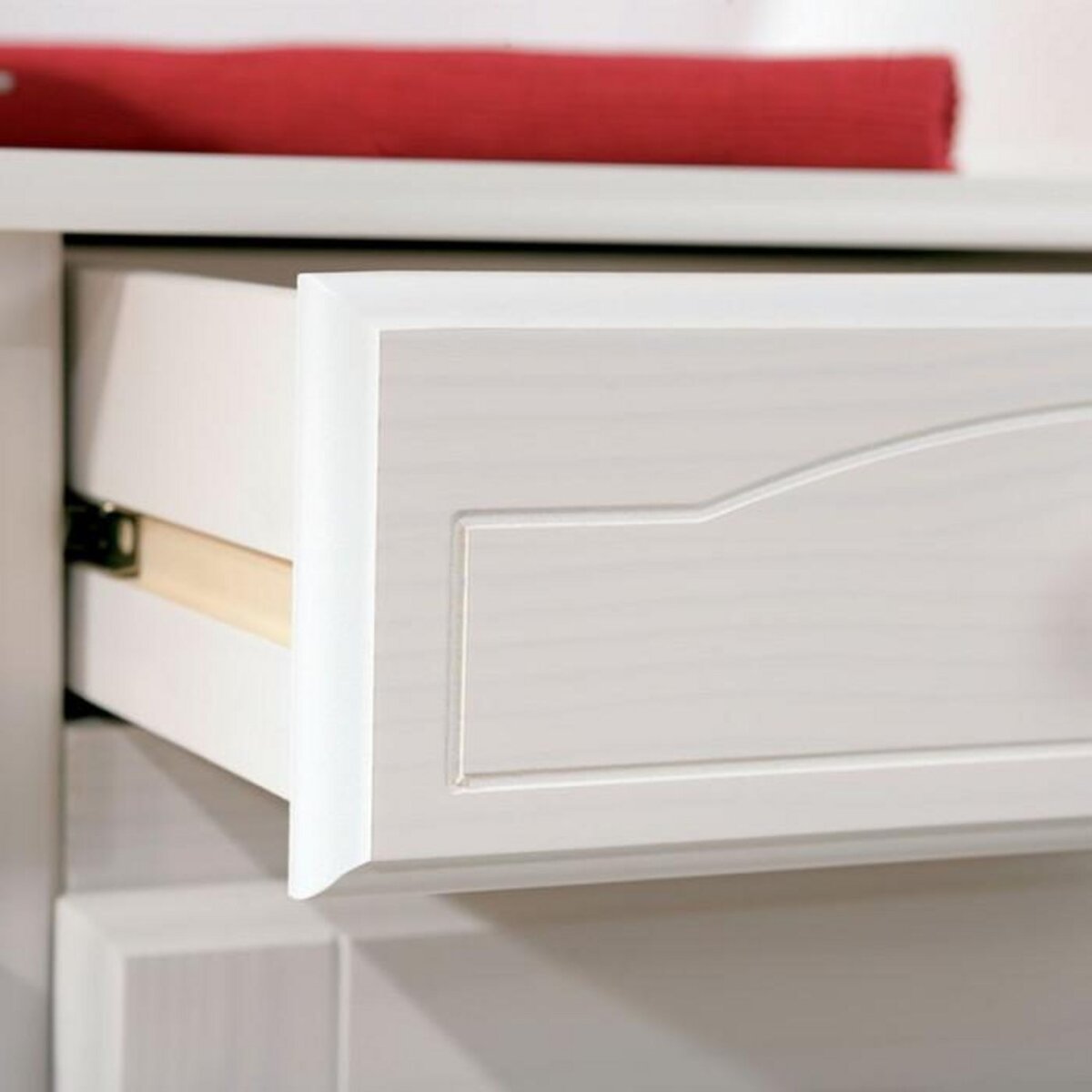 Paris Prix Vaisselier 4 Portes Bois Massif  Alienor  198cm Blanc