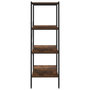 Voir la diapositive 4 : VIDAXL Etagere a 4 niveaux noir et naturel 80x40x130 cm