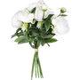 Voir la diapositive 3 : ATMOSPHERA Bouquet artificiel de 13 Pivoines - H. 50 cm - Blanc