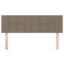 Voir la diapositive 3 : VIDAXL Tetes de lit 2 pcs Taupe 72x5x78/88 cm Tissu