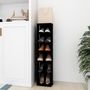 Voir la diapositive 1 : VIDAXL Armoire a chaussures Noir 27,5x27x102 cm Bois d'ingenierie