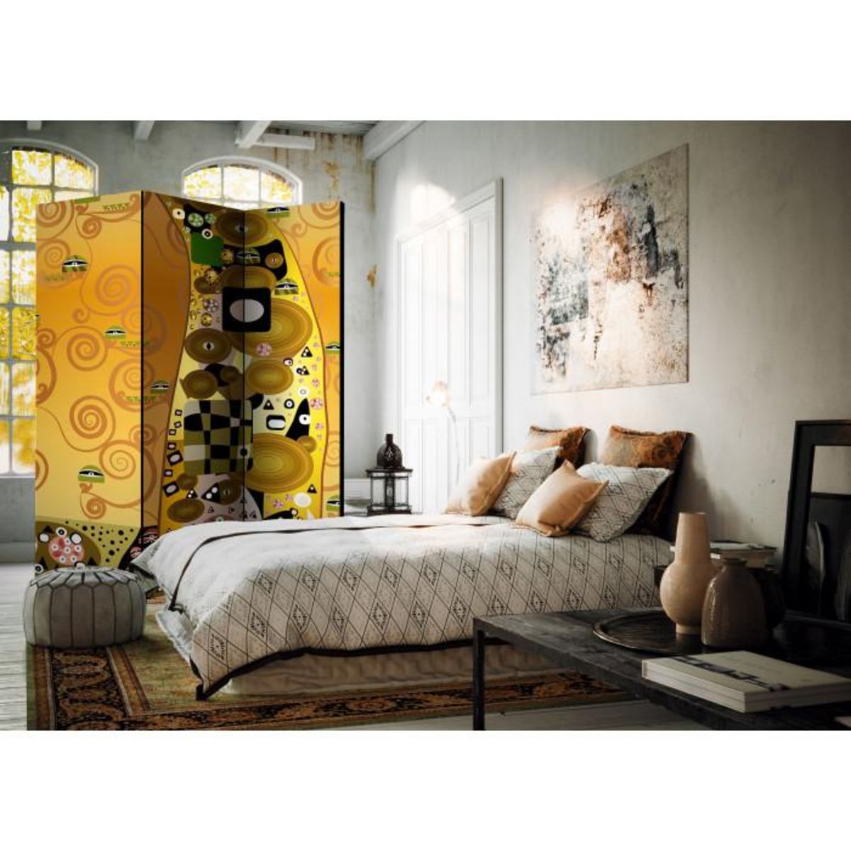 Paris Prix Paravent 3 Volets  Artistic Geometry  135x172cm