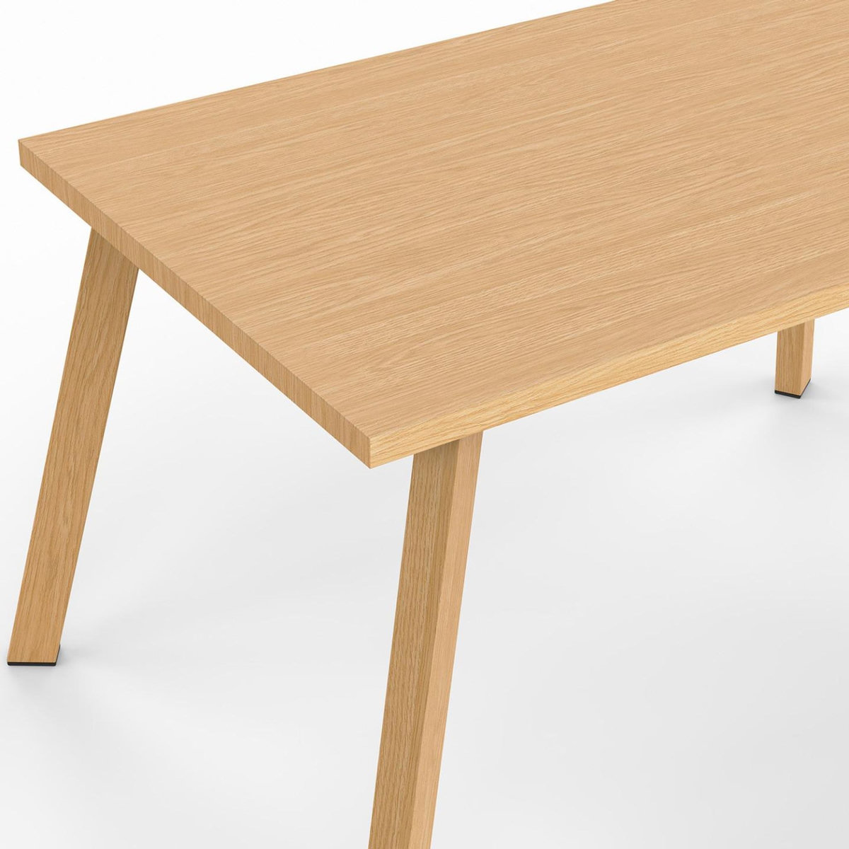 ID MARKET Salon de jardin bas MALTA 4 places structure en métal effet bois, lanières et coussins beiges