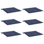 Voir la diapositive 3 : VIDAXL Coussins de palette lot de 6 bleu marine 40x40x3cm tissu oxford