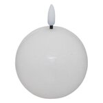 ATMOSPHERA Bougie Boule à LED  Molia  8cm Blanc