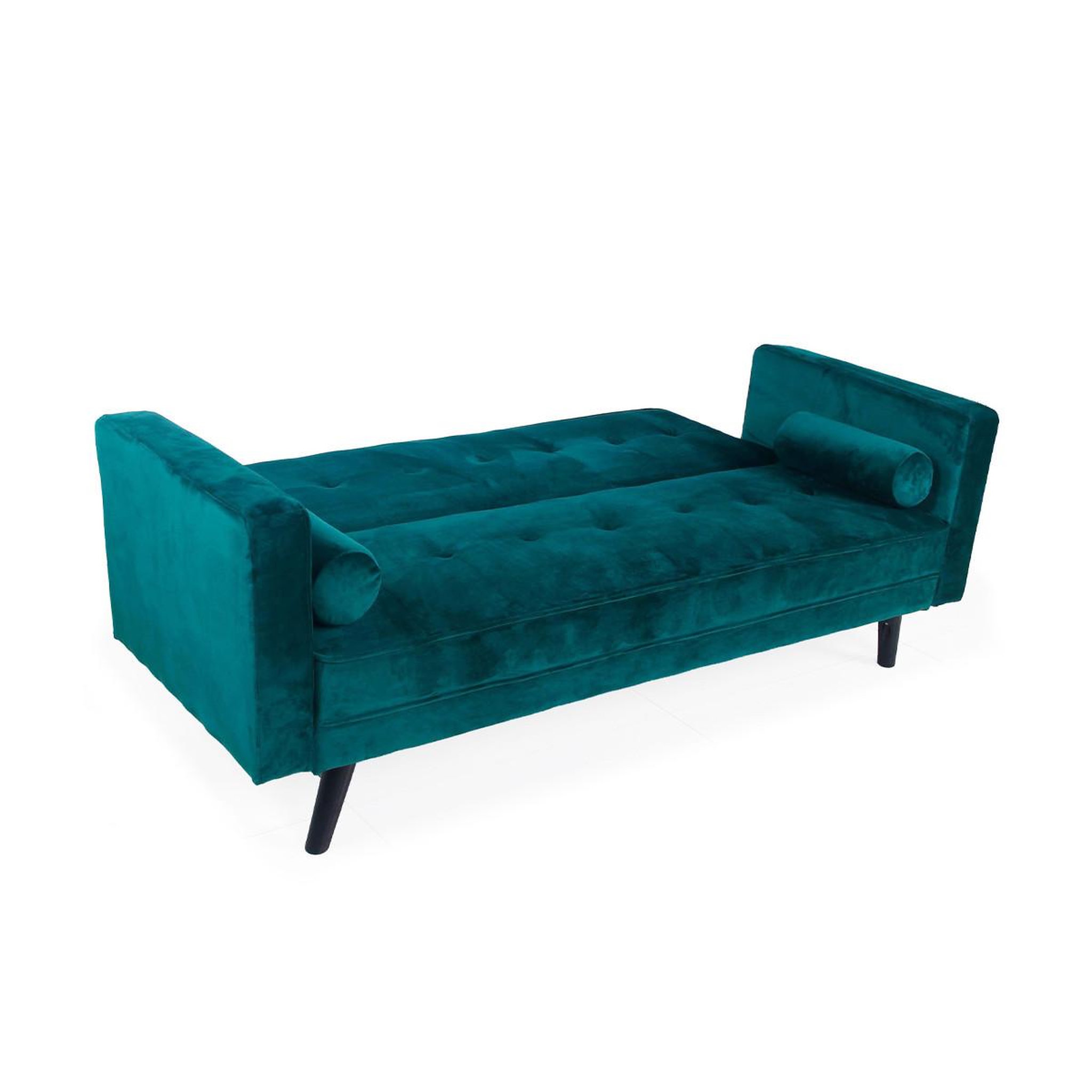Voir la diapositive 3 : Paris Prix Canapé Convertible 3 Places Scandinave  Navya  Vert