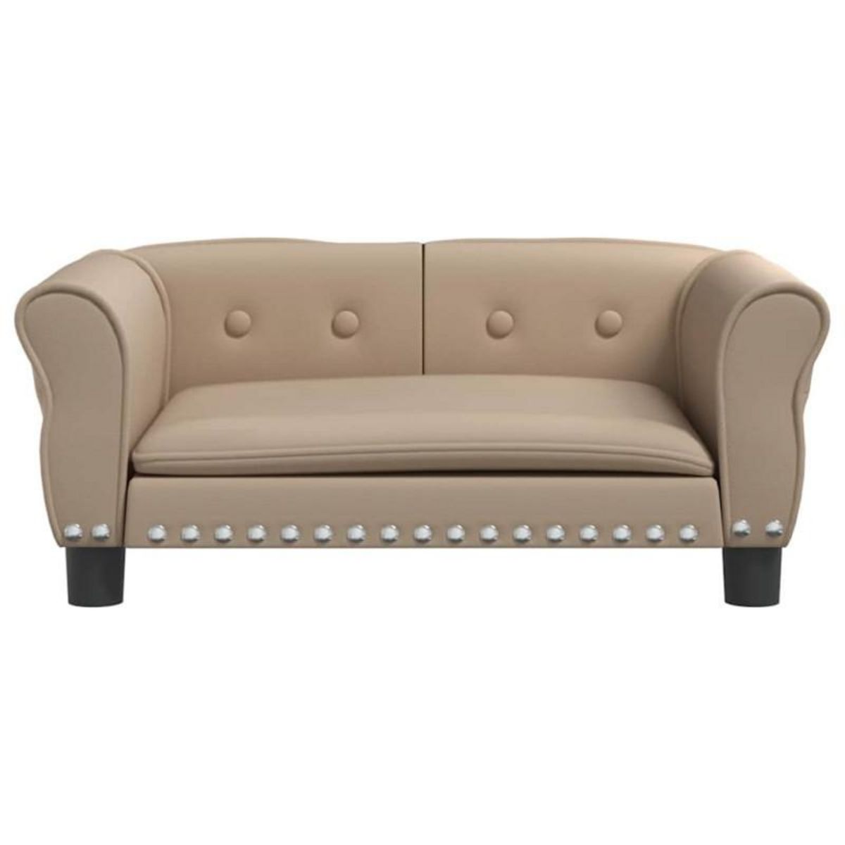 VIDAXL Lit pour chien cappuccino 70x45x30 cm similicuir