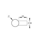 DUVAL Kit de montage inox sur mesure simple traversant droit DUVAL 22 0720 5517