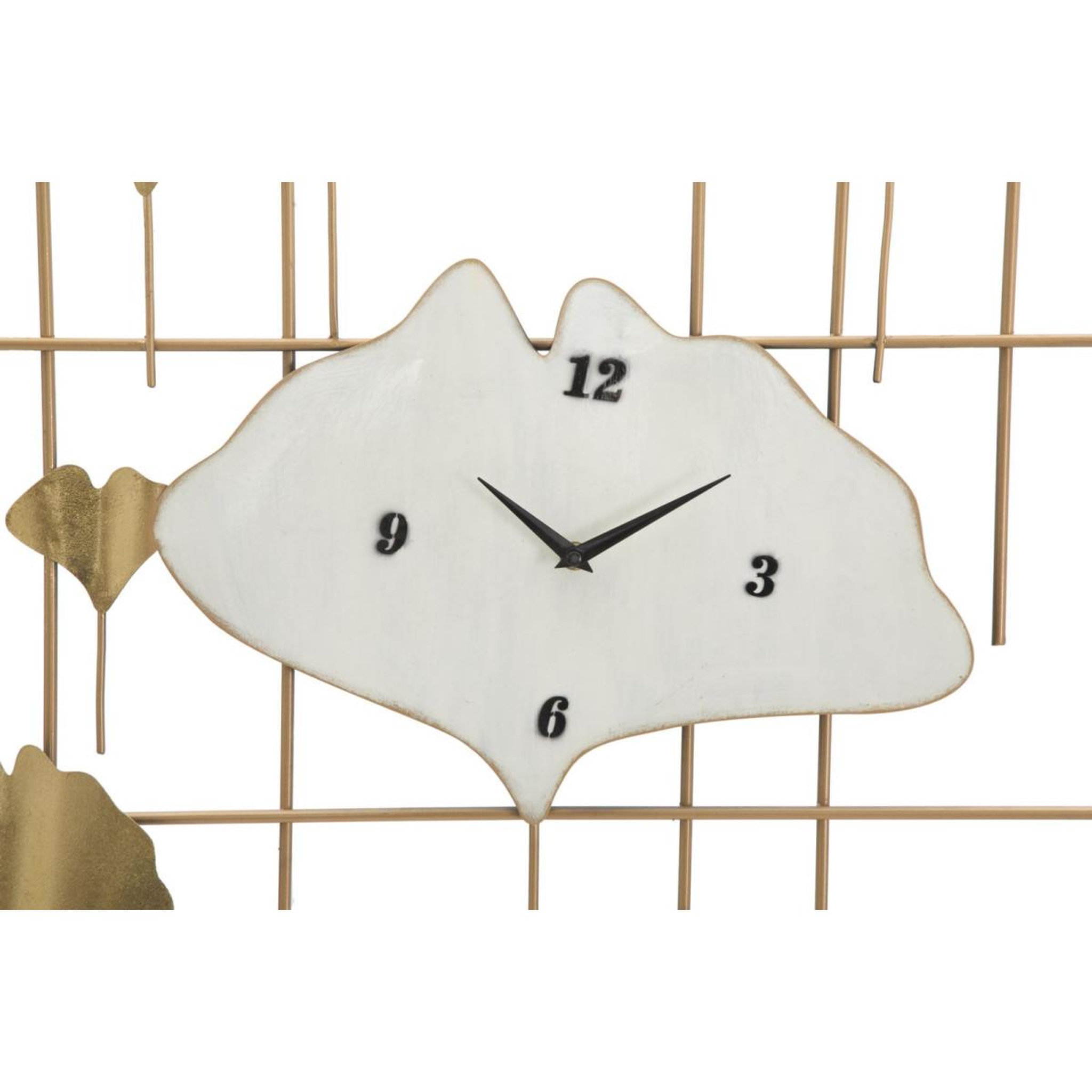 Voir la diapositive 2 : Paris Prix Horloge Murale en Métal  Tow  133cm Or