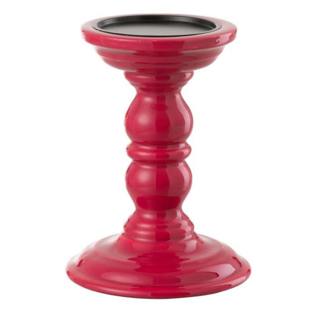 Paris Prix Bougeoir Haltère en Bois  Waldo  17cm Fuchsia