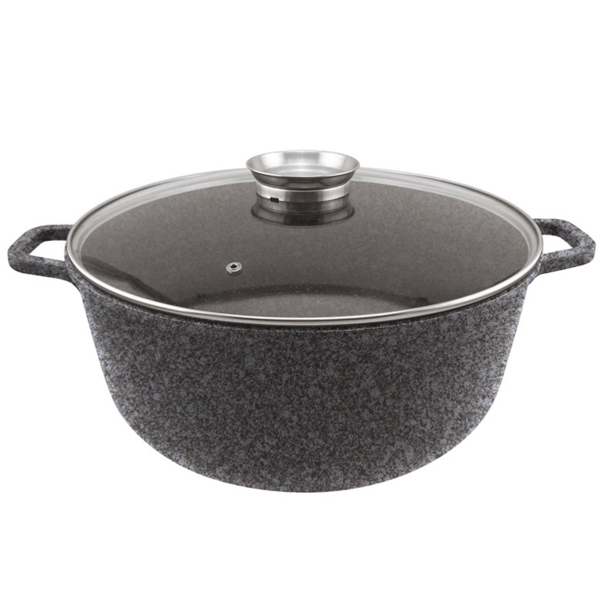 ROSSETTO Faitout induction XXL 40 cm en fonte d'aluminium avec couvercle en verre