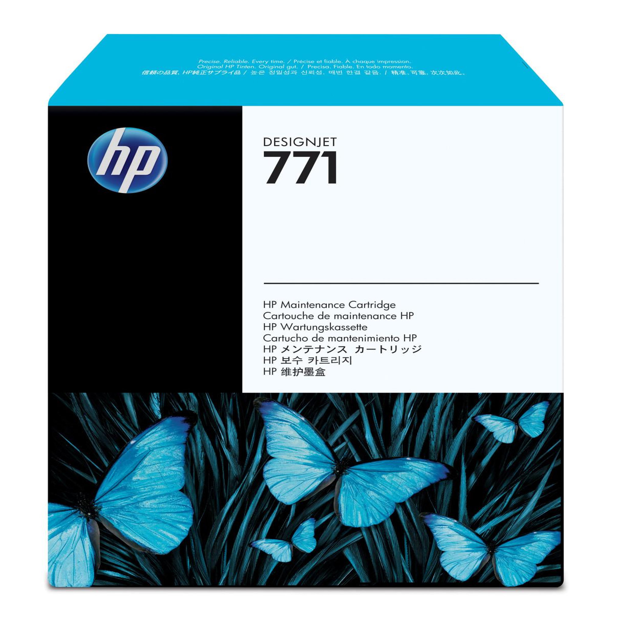 Voir la diapositive 2 : HP Cartouche de maintenance HP 771 CH644A noir
