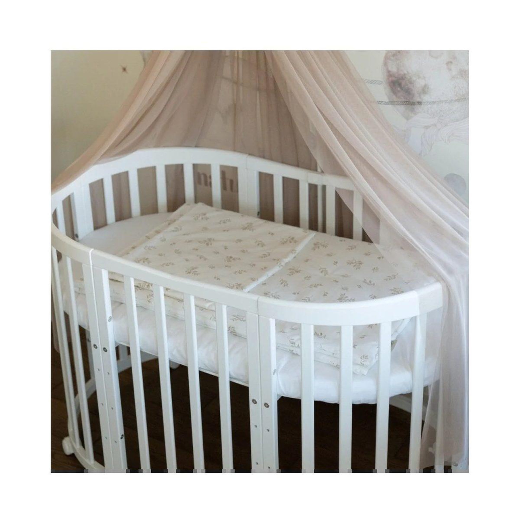 Voir la diapositive 5 : WALDIN Parure de lit bébé couette et oreiller 120 × 90 cm - taille L - feuilles brunes