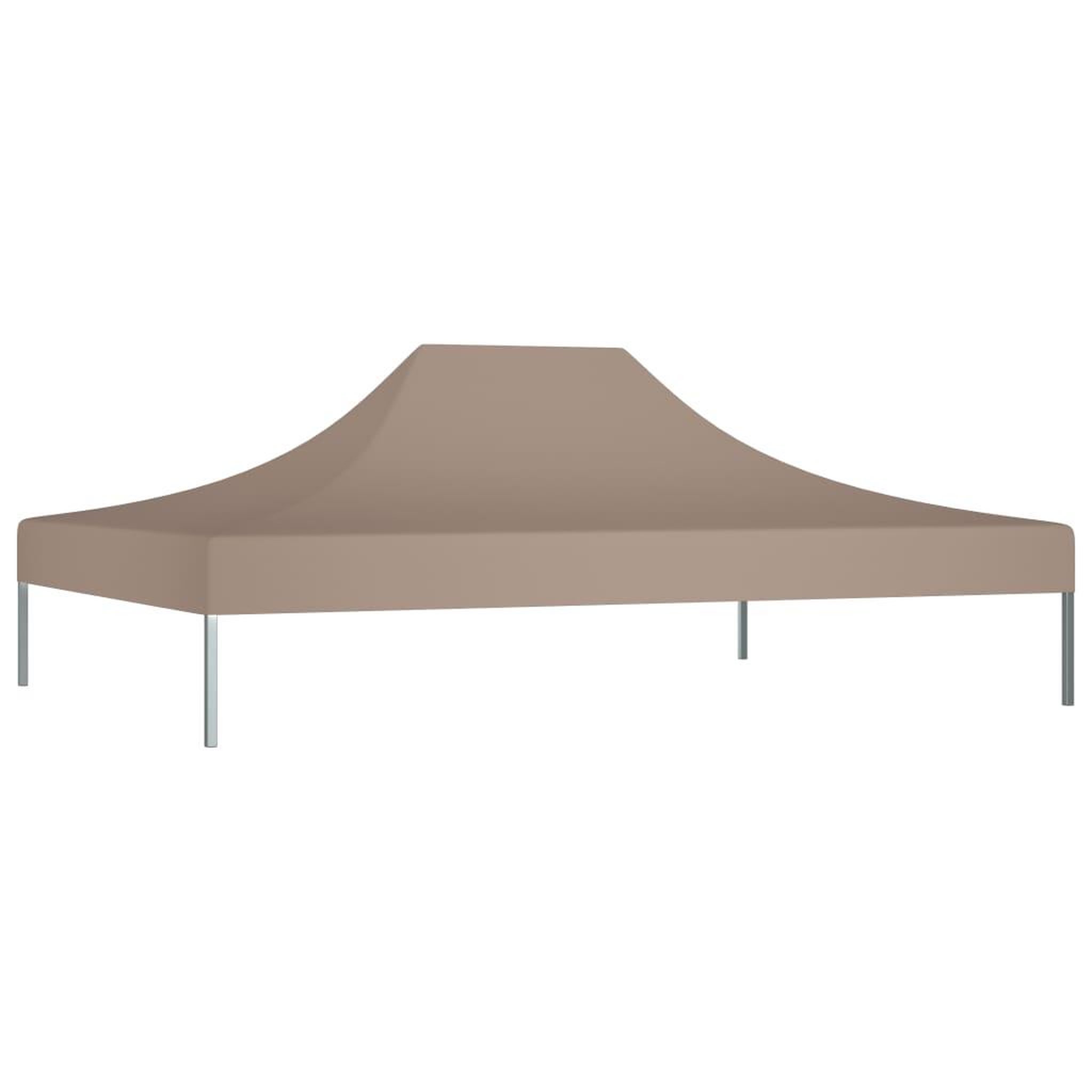 Voir la diapositive 2 : VIDAXL Toit de tente de reception 4,5x3 m Taupe 270 g/m^2