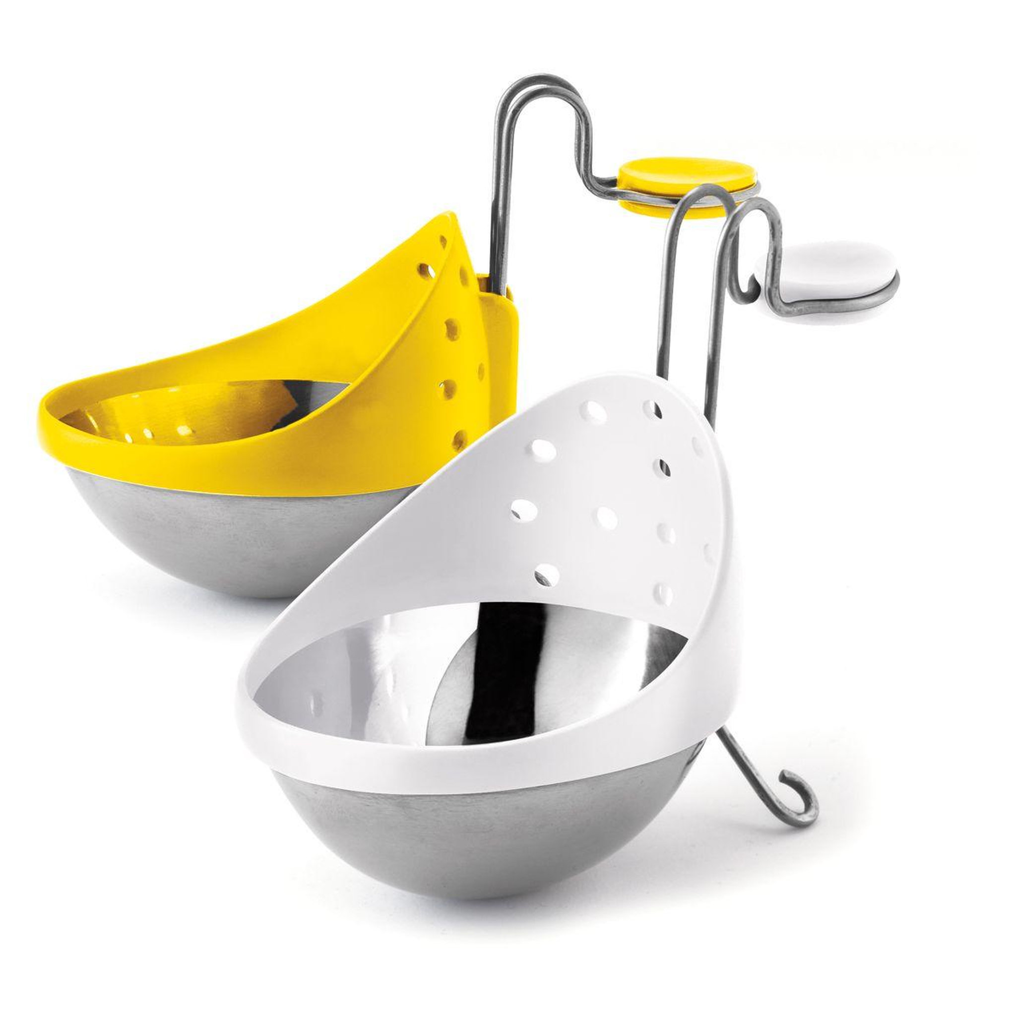 Cuisipro Pocheuse à oeufs acier inoxydable X 2 - jaune/blanc