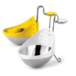 Cuisipro Pocheuse à oeufs acier inoxydable X 2 - jaune/blanc