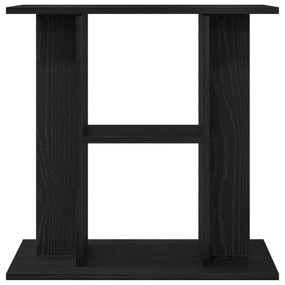 VIDAXL Support pour aquarium chêne noir 60x30x60 cm bois d ingénierie